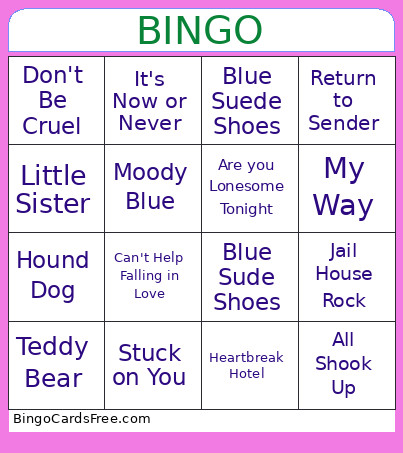 Java 2026 Bingo Card