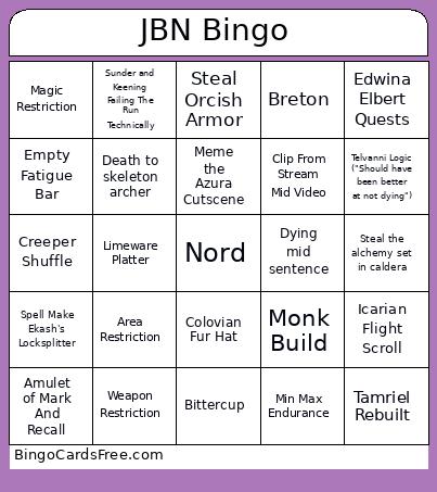 JBN Bingo