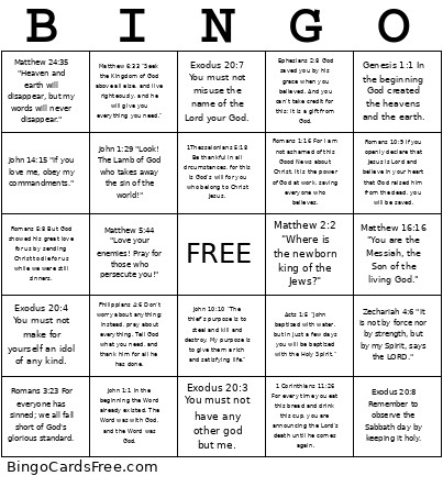 JBQ Quotation Questions Bingo Card