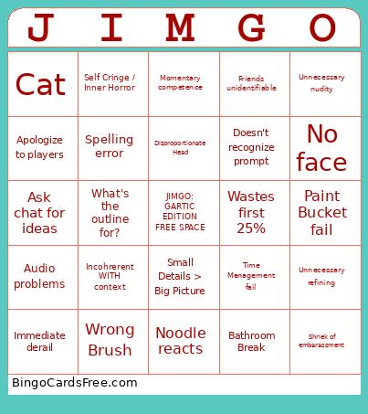 JIMGO Bingo Card