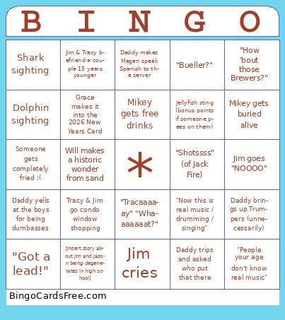 Jim's 60th Birthday Bingo Cards Free Pdf Printable Game, Title: BINGO