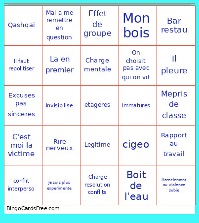 Jingo Bingo Card