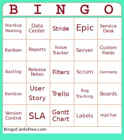 Jira Bingo Card