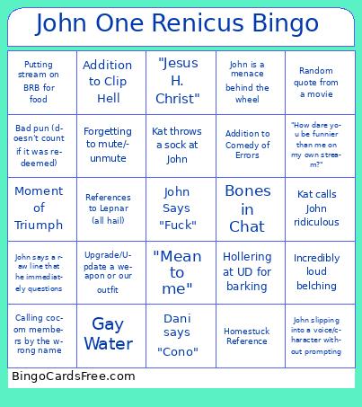 John One Renicus Bingo
