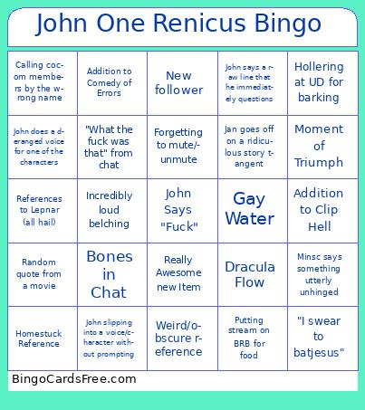 John One Renicus Bingo
