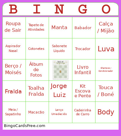 Jorge Luiz Bingo Card