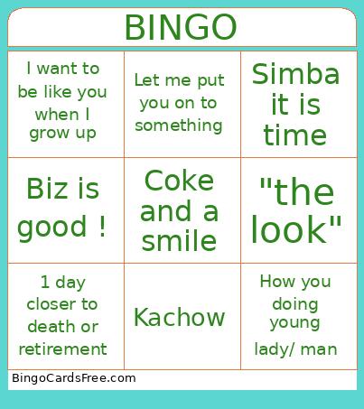 Juan Bingo Card
