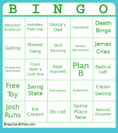 July 2026 Bingo Card