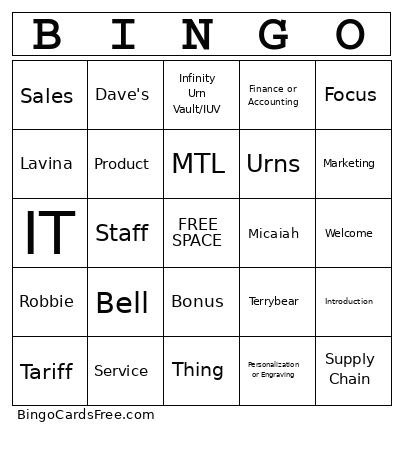 July Bingo