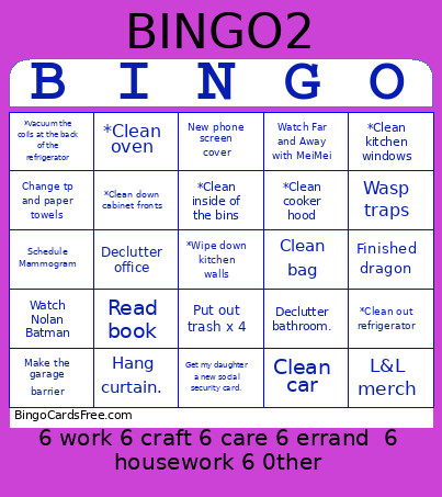 June 2026 Bingo Card