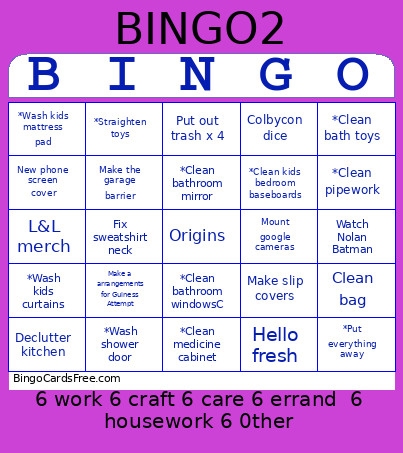 June 2026 Bingo Card