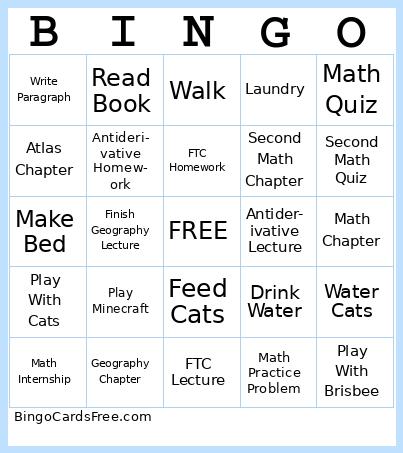 June 2nd Bingo