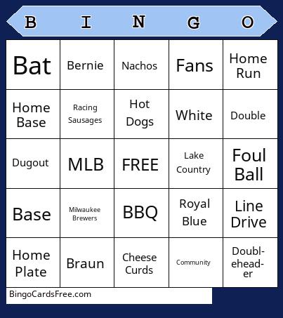 June Baseball Bingo Cards Free Pdf Printable Game, Title: BINGO