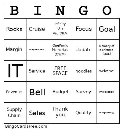 June Bingo