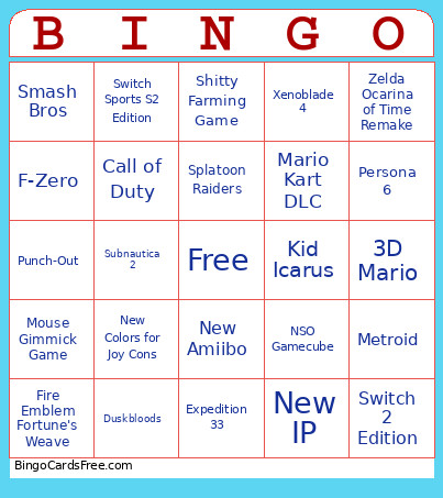 June Direct Bingo Card