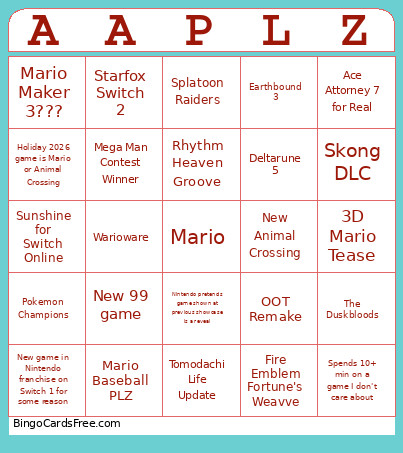 June Direct Copium Bingo Card