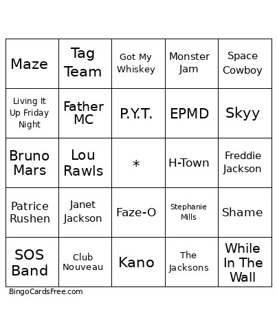 Juneteenth Bingo Card