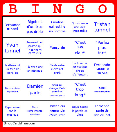 Jury 2026 Bingo Card