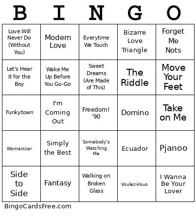 Jwppw Bingo Cards Free Pdf Printable Game, Title: BINGO