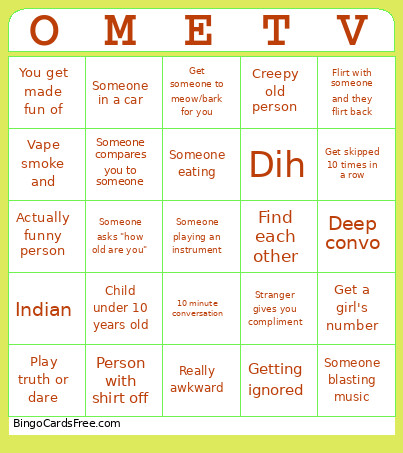 Jyhcsbyqefwiuehgiu Bingo Card