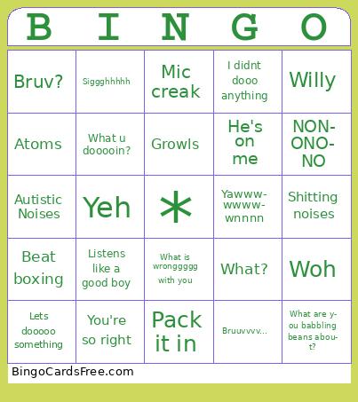 kaiiiii Bingo Cards Free Pdf Printable Game, Title: BINGO