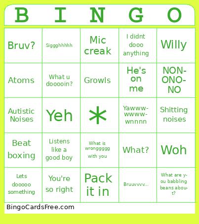 Kaiiiiiiiiii Bingo Cards Free Pdf Printable Game, Title: BINGO