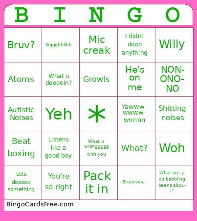 Kaiiiiiiiiii Bingo Cards Free Pdf Printable Game, Title: BINGO