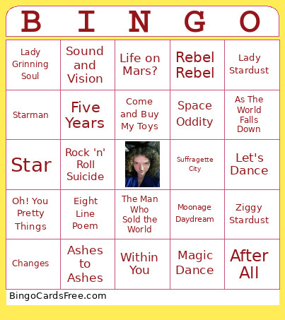 Kaitlyn Mania Bingo Card