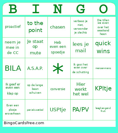 Kantoortermen 21 Jan 26 Bingo Card