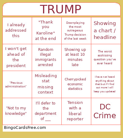 Karoline Bingo Card