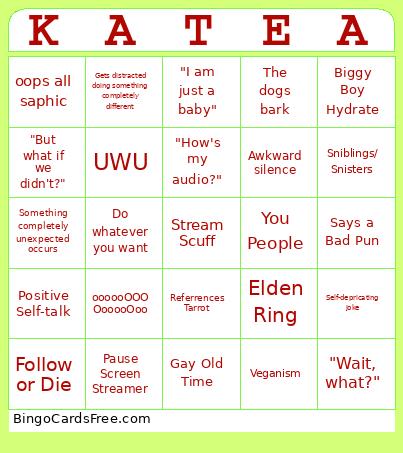 Katea Stream Bingo