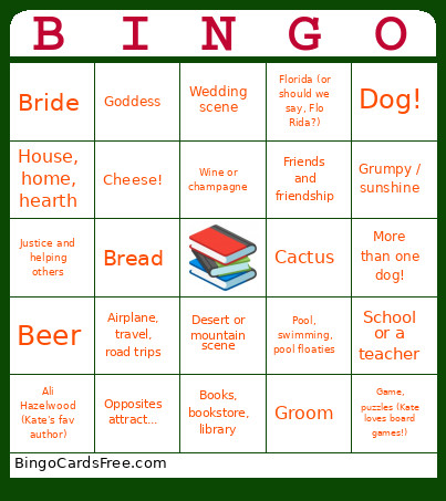Kate's Storybook Shower Bingo Card