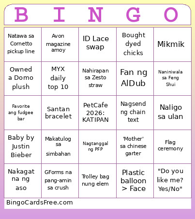 KATIPAN Bingo Card