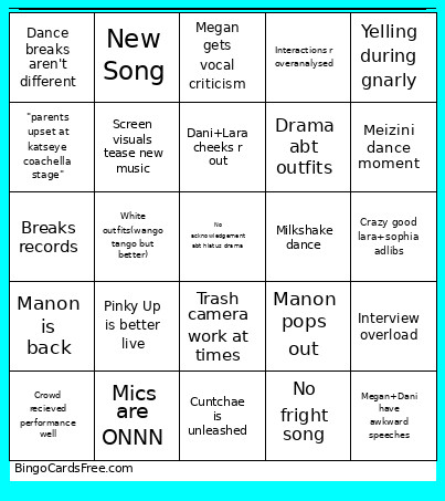 Katspalooza Bingo Card