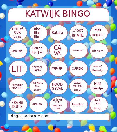 KATWIJK JUNIOR BINGO