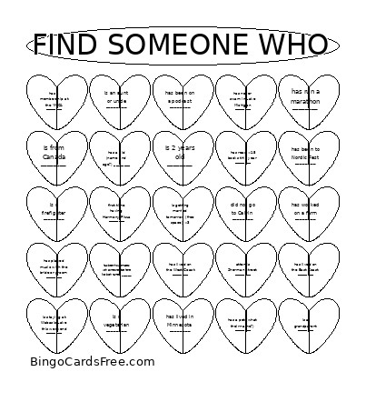 Kendra And Cotter Rehearsal Dinner Bingo Card