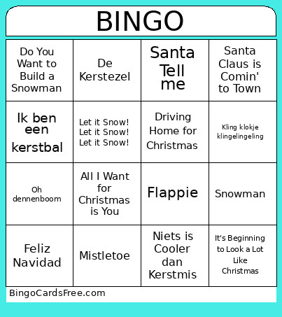 Kerst! Bingo Card
