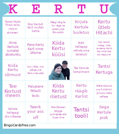 Kerts Bingo Card