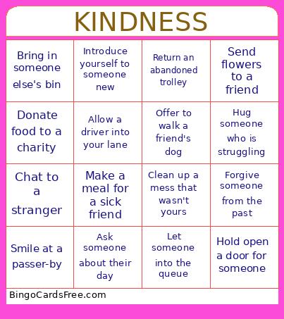 KINDNESS  Bingo