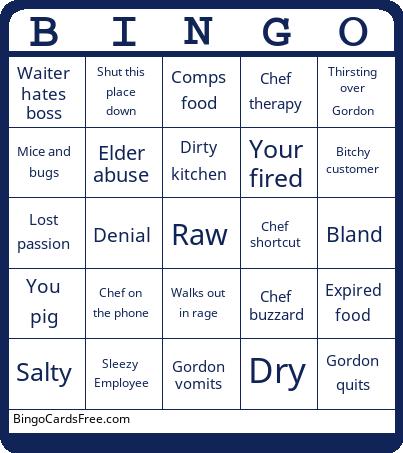 kitchen nightmares  Bingo