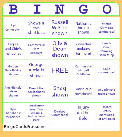 Kjbkjbkb Bingo Card