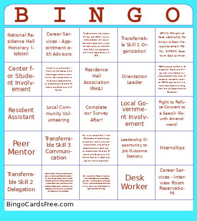 KnowYourRights Bingo Cards Free Pdf Printable Game, Title: BINGO