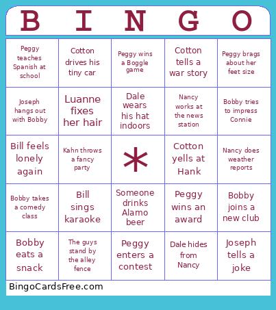 Koth temp Bingo
