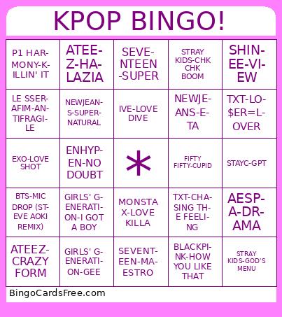 KPOP BINGO!