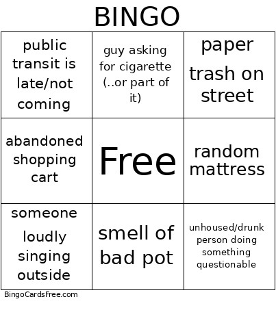 Krefeld Bingo Card