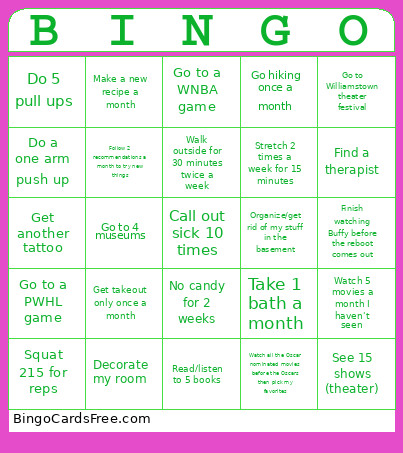 Kstud Bingo Card