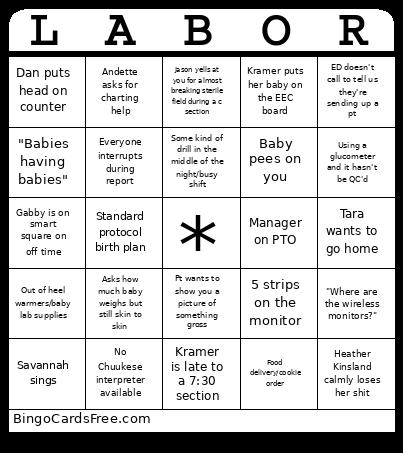 L&D card Bingo