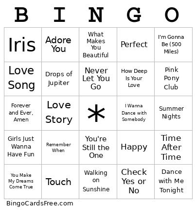 Lab 2221 Music Bingo 2/14 Cards Free Pdf Printable Game, Title: BINGO