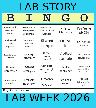 LAB STORY Bingo Card