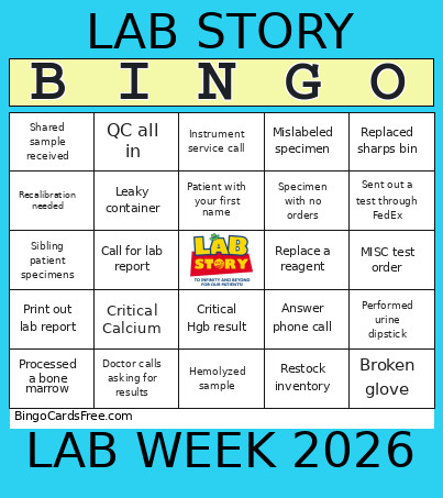 Lab Week 2026 Bingo Card